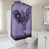 epic dragon paars douchegordijn (In situ)