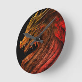 Epic Dragon Retro Clock Ronde Klok (Hoek)