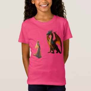 Epic Dragon vs. Knight Battle T-Shirt Ontwerp