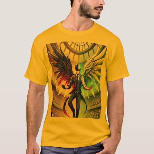 Epic Duel: Devil Angel Esports Showdown T-shirt (Voorkant)