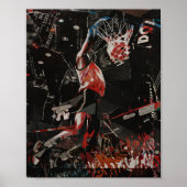 Epic Dunk Collage bascketball player Poster (Voorkant)