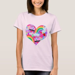 Epic Eighties Explosion Heart T-Shirt