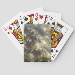 Epic eldin ring film landscape cyberpunk pokerkaarten