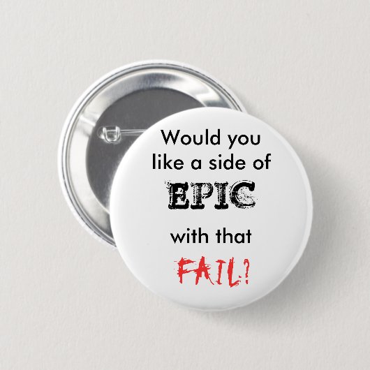 Epic Fail Button (Voorkant /achterkant)