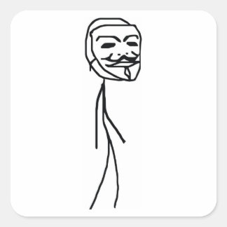 Epic Fail Guy Rechthoek Stickers
