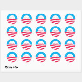EPIC FAIL OBAMA, 4-6-10 RONDE STICKER (Vel)