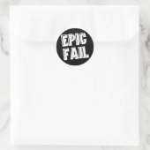 Epic Fail Ronde Sticker (Tas)
