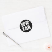 Epic Fail Ronde Sticker (Envelop)
