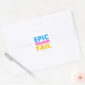 Epic Fail Ronde Sticker (Envelop)