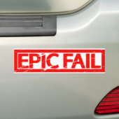 Epic Fail Stamp Bumpersticker (Op auto)