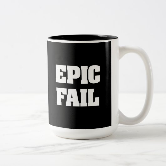 Epic Fail Tweekleurige Koffiemok (Rechts)