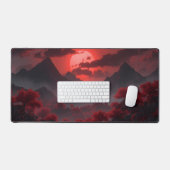 Epic Fantasy Red Sun Landscape Desk Mat (Keyboard & Muis)
