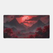 Epic Fantasy Red Sun Landscape Desk Mat (Voorkant)