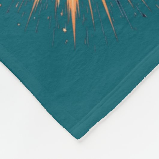 Epic Fantasy Shield with Radiant Energy Burst – Ma Fleece Deken (Hoek)