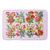 epic floral flower collectie print badmat (Voorkant)