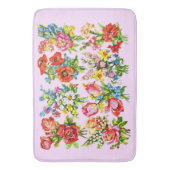 epic floral flower collectie print badmat (Voorkant Verticaal)