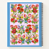 epic floral flower collectie print notitieboek (Achterkant)