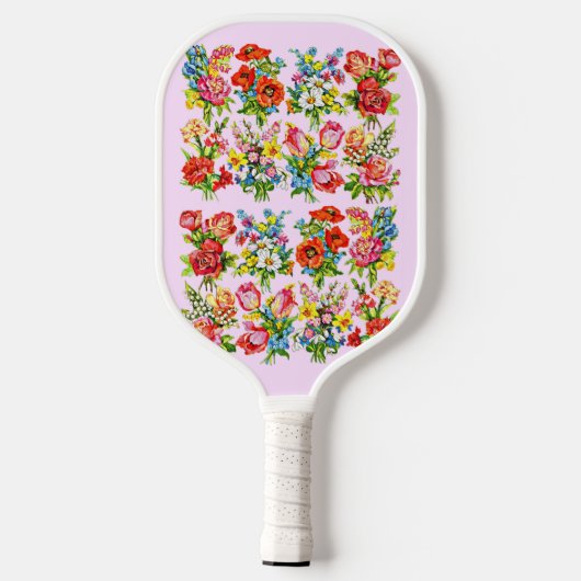 epic floral flower collectie print pickleball paddle (Achterkant)