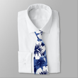 Epic Floral Hibiscus Hawaiian, dubbelzijdig bedruk Stropdas