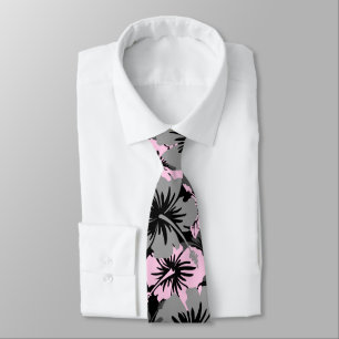 Epic Floral Hibiscus Hawaiian, dubbelzijdig bedruk Stropdas