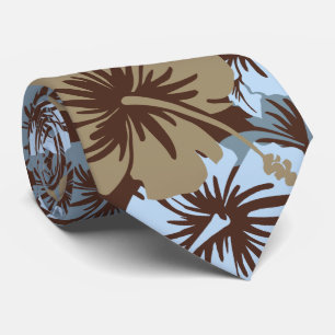 Epic Floral Hibiscus Hawaiian Necktie Stropdas