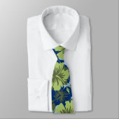 Epic Floral Hibiscus Hawaiian Necktie Stropdas (Gebonden)