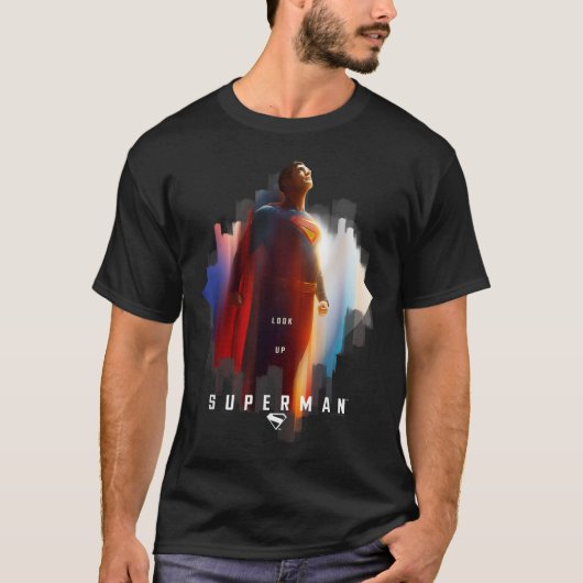Epic Flying Hero Poster – Inspired by Superman Pow T-shirt (Voorkant)