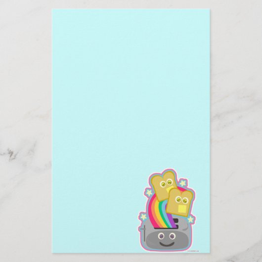 Epic Fun Cute Kawaii Rainbow Toast Love Art Briefpapier (Voorkant)