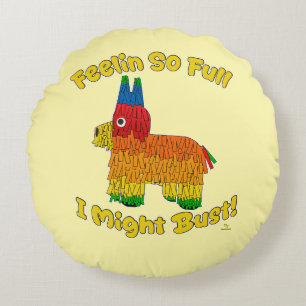 Epic Fun Full Pinata Cartoon Party Slogan Rond Kussen