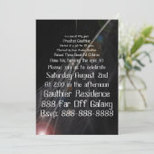 Epic Galactic Geeky Birthday Invitations Kaart (Staand voorkant)