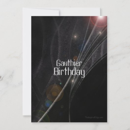 Epic Galactic Geeky Birthday Invitations Kaart (Achterkant)