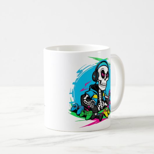 Epic Gamer Dag Videogame Design Mok (Voorkant rechts)