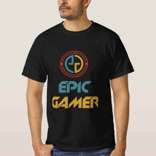 Epic Gamer Grappige Gaming Quote voor PC en consol T-shirt (Voorkant)