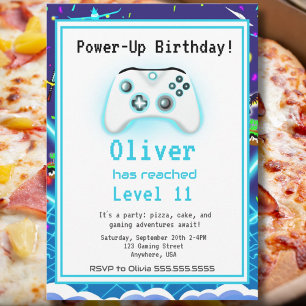 Epic Gamer Happy 11 verjaardagsuitnodiging Kritisc Kaart