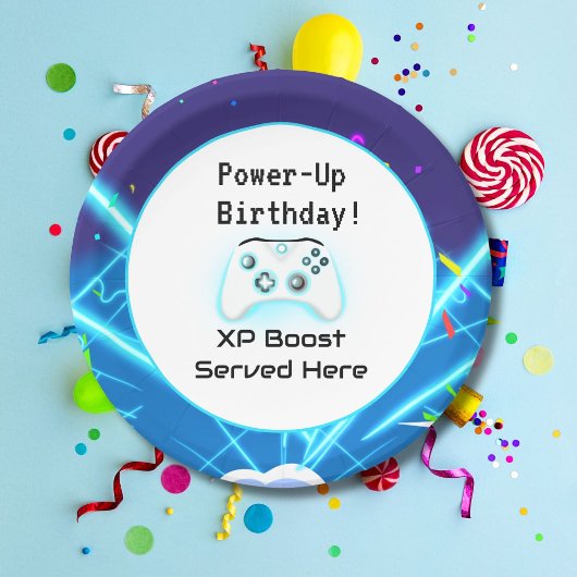Epic Gamer Happy Birthday Critical Hit! Papieren Bordje