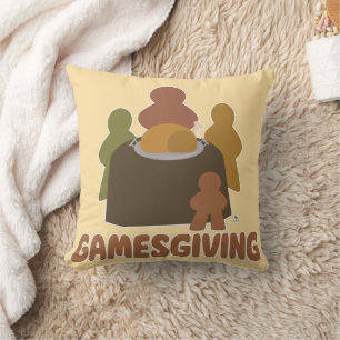 Epic Gamesgiving Fun Thanksgiving Boardgamer Art Kussen