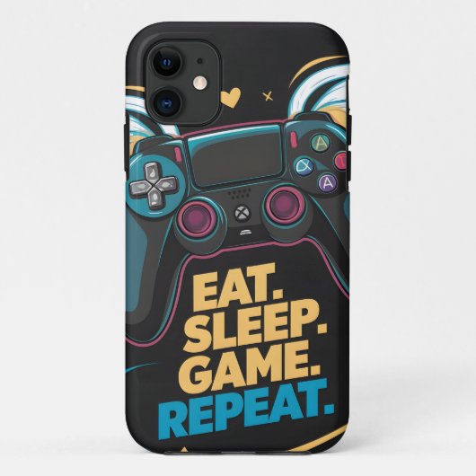 Epic Gaming Gear. Eet. Slaap. Spel. Herhaal. vleug Case-Mate iPhone Case (Achterkant)