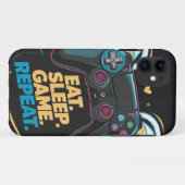 Epic Gaming Gear. Eet. Slaap. Spel. Herhaal. vleug Case-Mate iPhone Case (Achterkant (horizontaal))