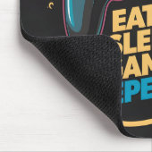 Epic Gaming Gear. Eet. Slaap. Spel. Herhaal. vleug Muismat (Hoek)