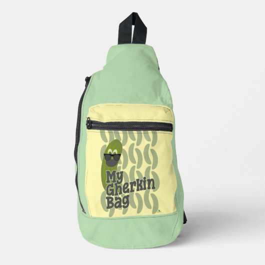 Epic Gherkin Pickle Life Fashion Parody Humor Sling Bag (Voorkant)