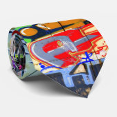 EPIC Graffiti Trains stropdas (Opgerold)