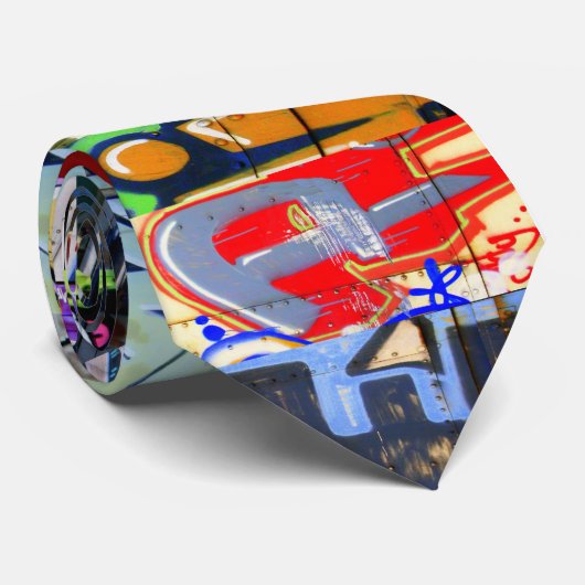 EPIC Graffiti Trains stropdas (Opgerold)