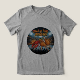 Epic Grill vs. Boil Showdown T-shirt! 🥊🍗 Tri-Blend Shirt