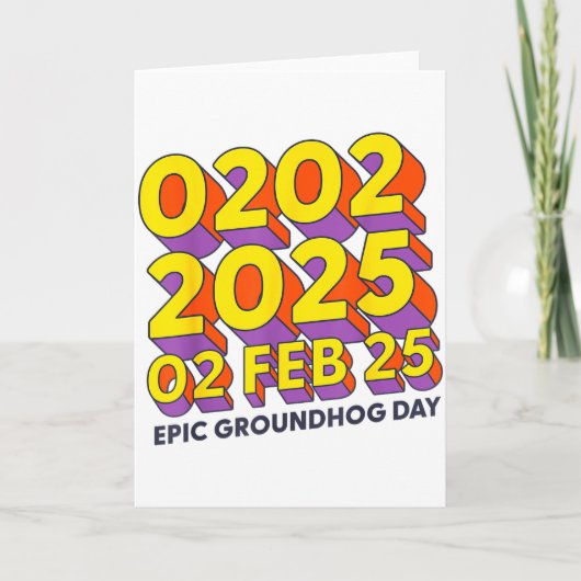Epic Groundhog Day February 2 2025 Men Women Retro Kaart (Voorkant)