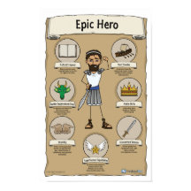 Epic Hero Classroom Poster - Witte achtergrond