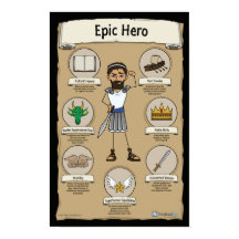 Epic Hero Classroom-Posters - BLACK-achtergrond