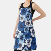 Epic Hibiscus Aloha Blue Hawaiian Floral Schort (Insitu)