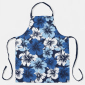 Epic Hibiscus Aloha Blue Hawaiian Floral Schort (Voorkant)