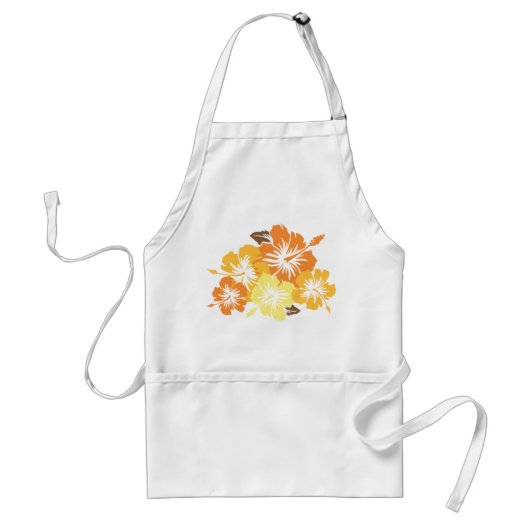Epic Hibiscus Chef's Apron Standaard Schort (Voorkant)