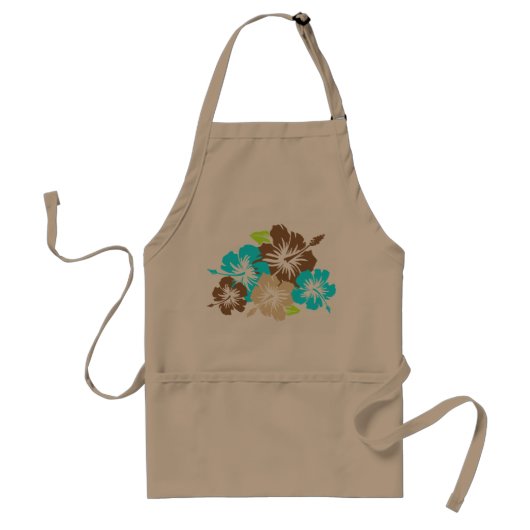 Epic Hibiscus Chef's Apron Standaard Schort (Voorkant)